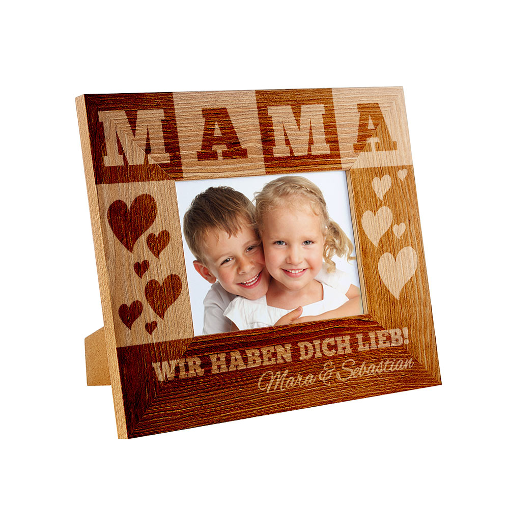 Personalisierter Bilderrahmen für Mama