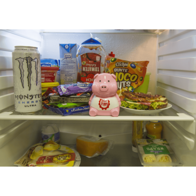 Diät Schweinchen für Kühlschrank - grunzender Scherzartikel  Diät Schweinchen für Kühlschrank - grunzender Scherzartikel