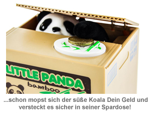 Panda Spardose mit Sound