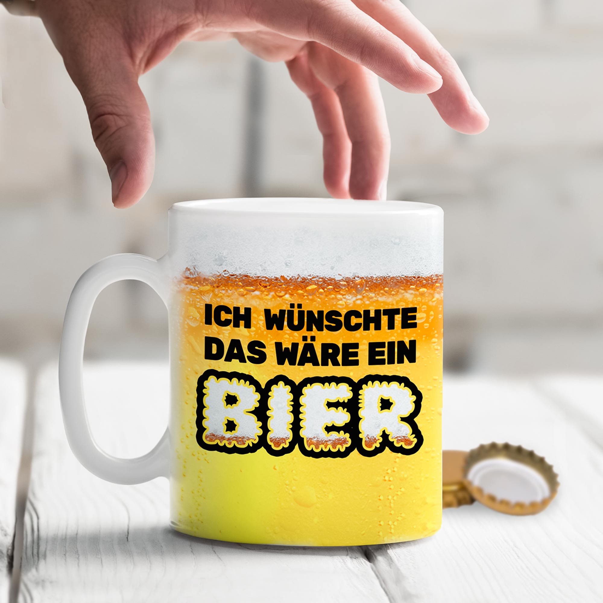 Lustige Tasse - Ich wünscht das wäre ein Bier