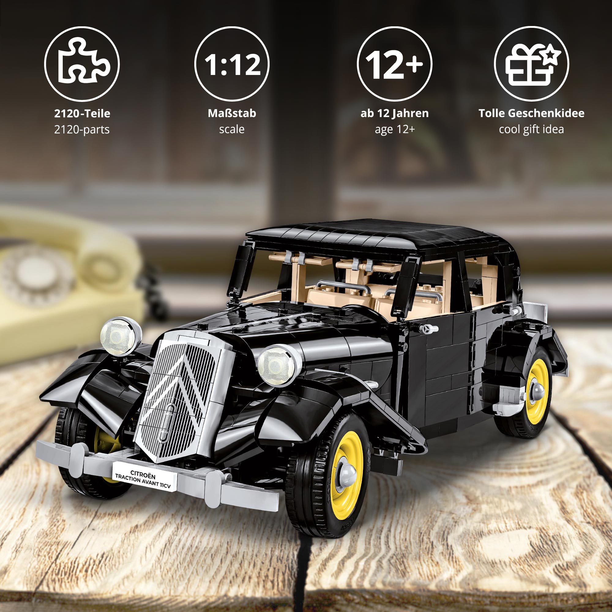 Citroen Traction Avant - Cobi Klemmbausteine 1008-DH-0000 - 3