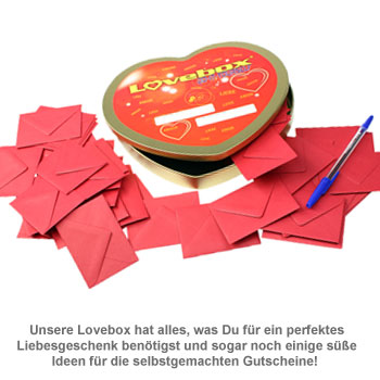 Lovebox für Paare - 52 Gutscheine Do it yourself 3412 - 1
