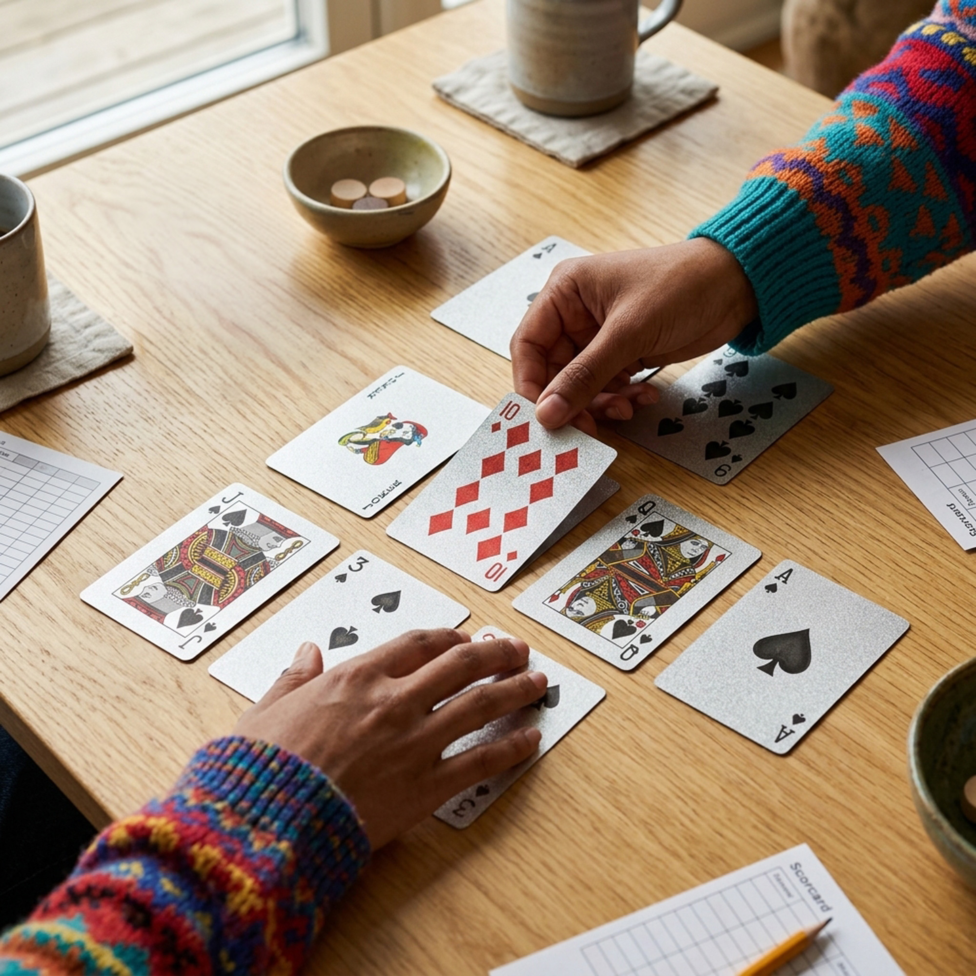 Silberne Spielkarten Deluxe in edler Verpackung