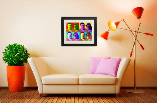 Personalisiertes Pop-Art Bild für Paare