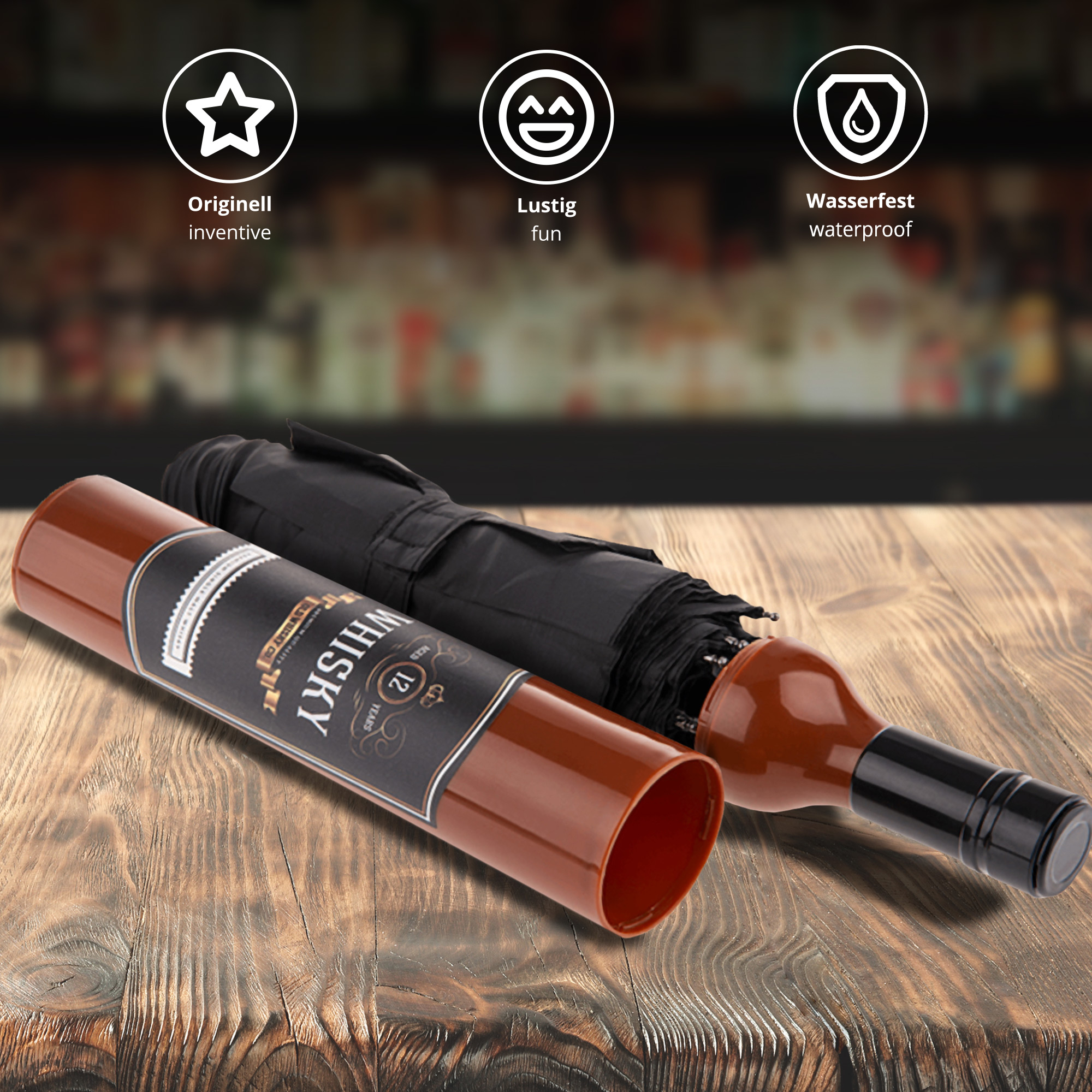 Regenschirm - Whiskyflasche 2210-MZ - 3