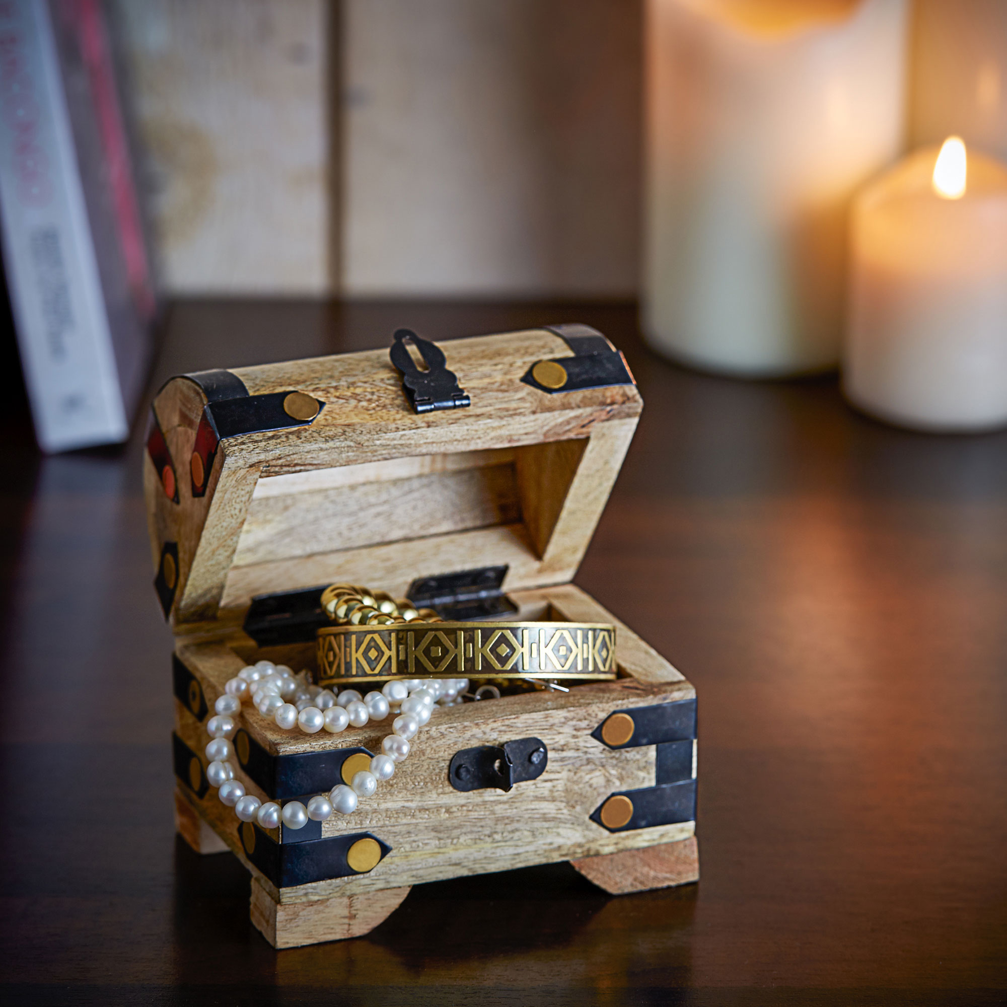 Mini Geld Schatztruhe - Hell