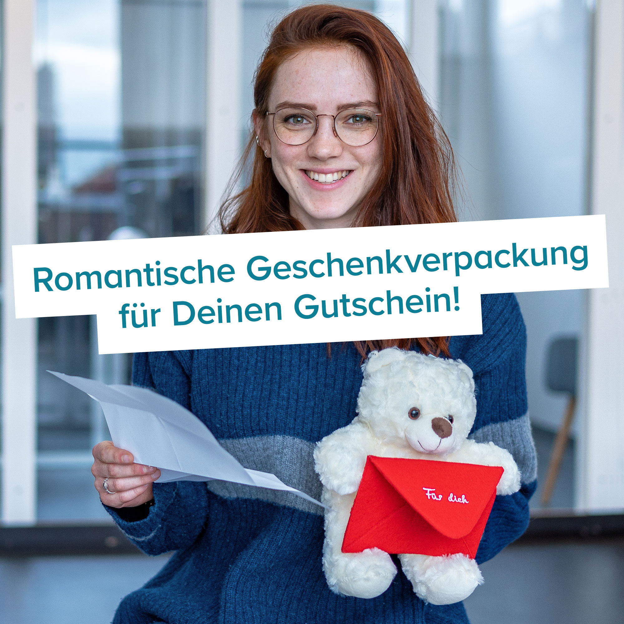 Botschaftsbär - roter Umschlag 3659 - 3