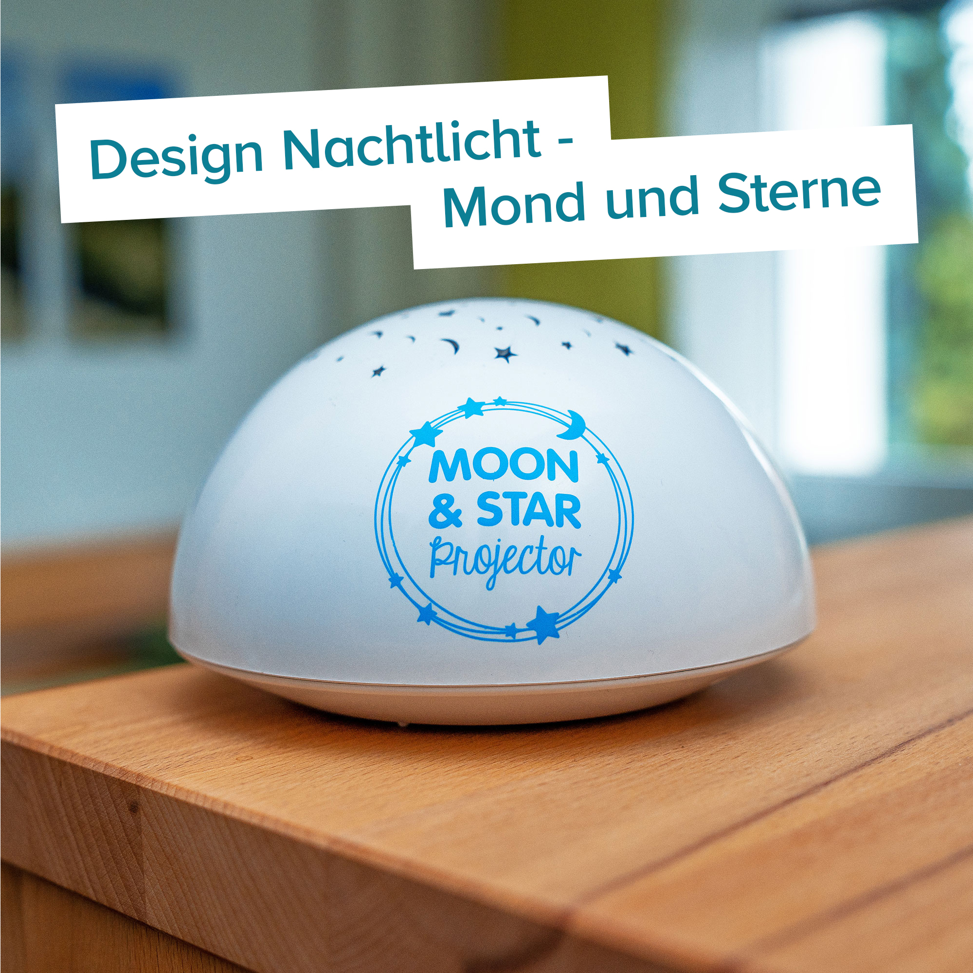 Nachtlicht Projektor - Mond und Sterne 3984 - 6