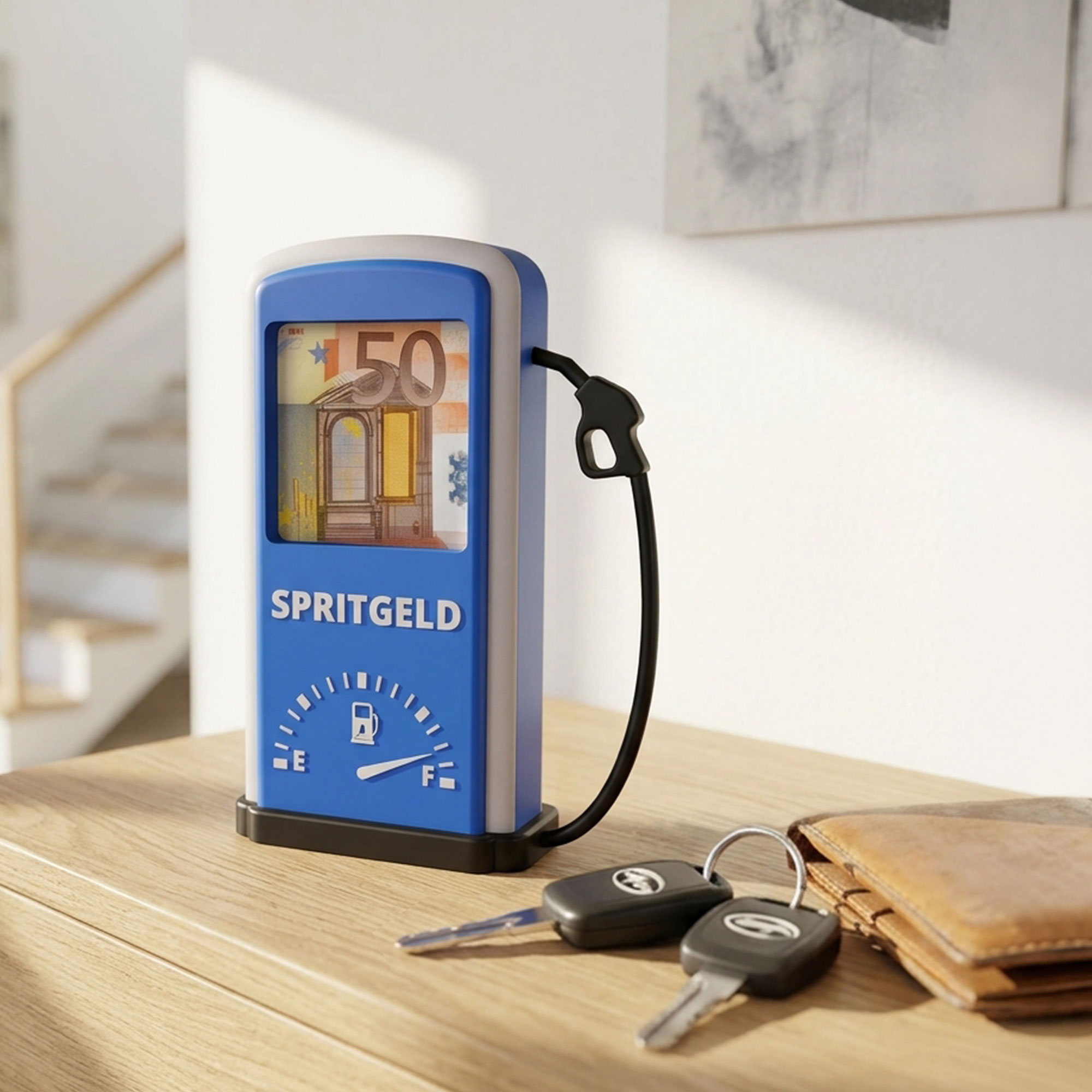 Zapfsäule Blau - Spritgeld Geldgeschenk zum Führerschein Zapfsäule Blau - Spritgeld Geldgeschenk zum Führerschein