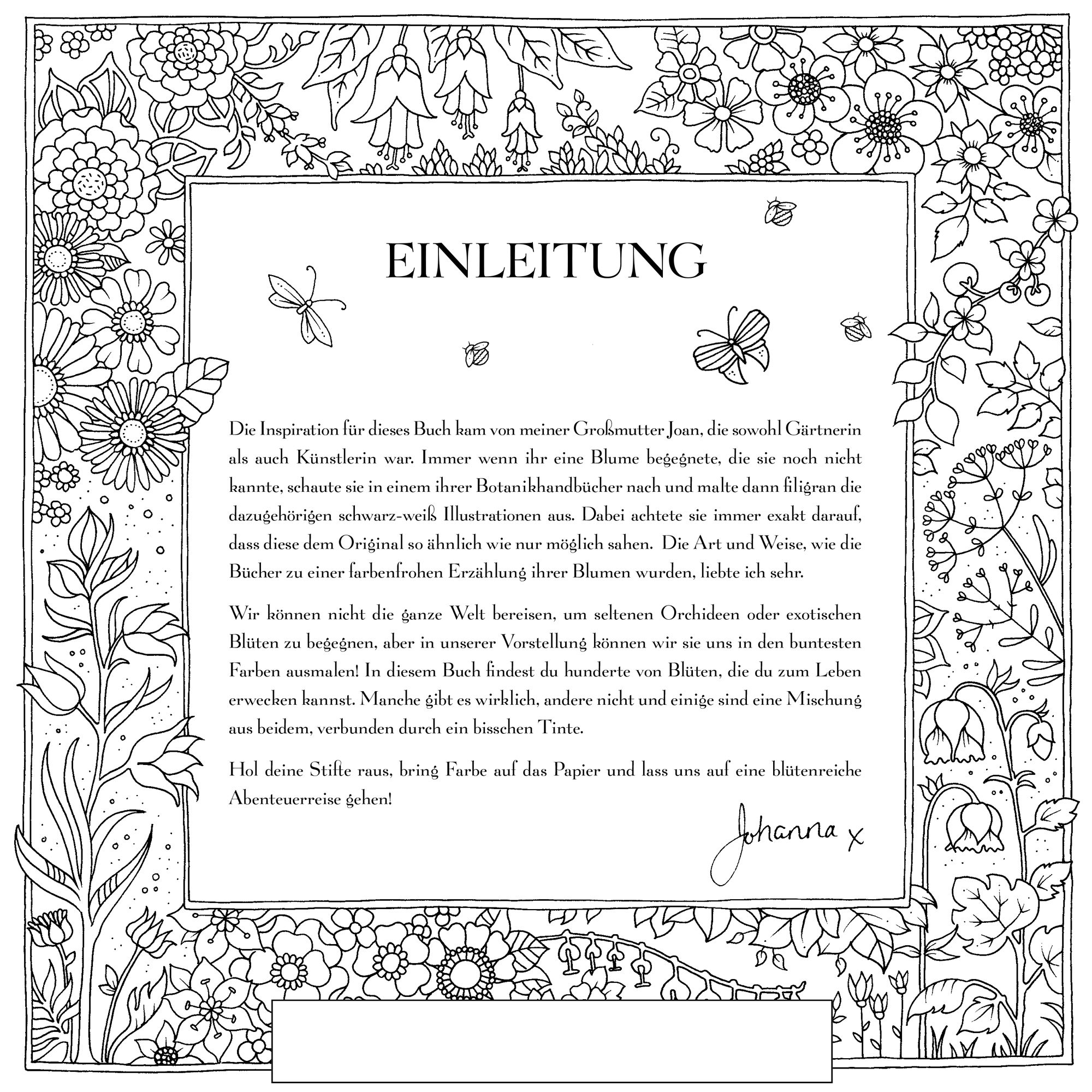 Geschenkset Einhorn Zaubertasse mit Ausmalbuch Blumen 4003 - 6