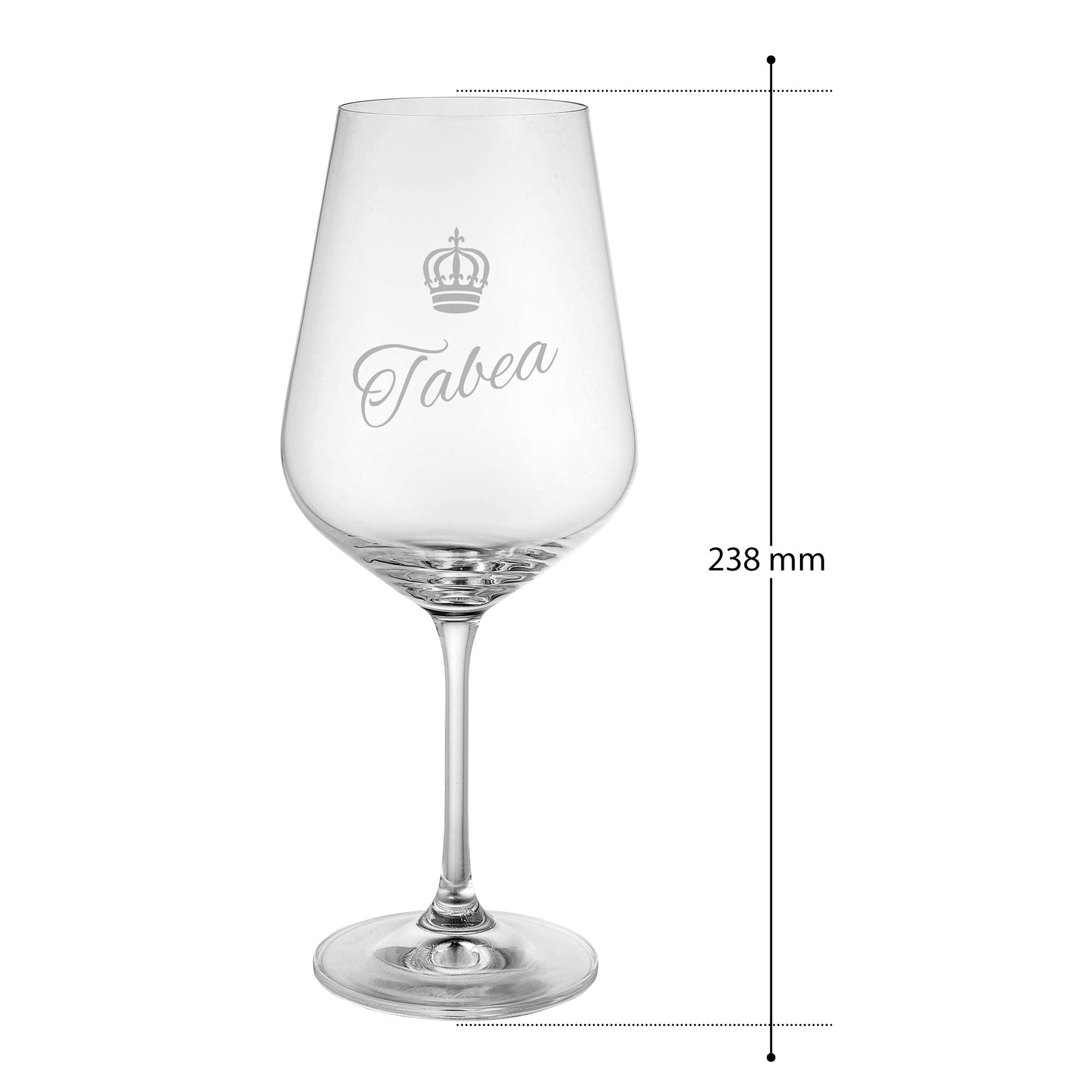 3er Set Weingläser mit Gravur - Königin Krone 0006-0073-EU-0002 - 6