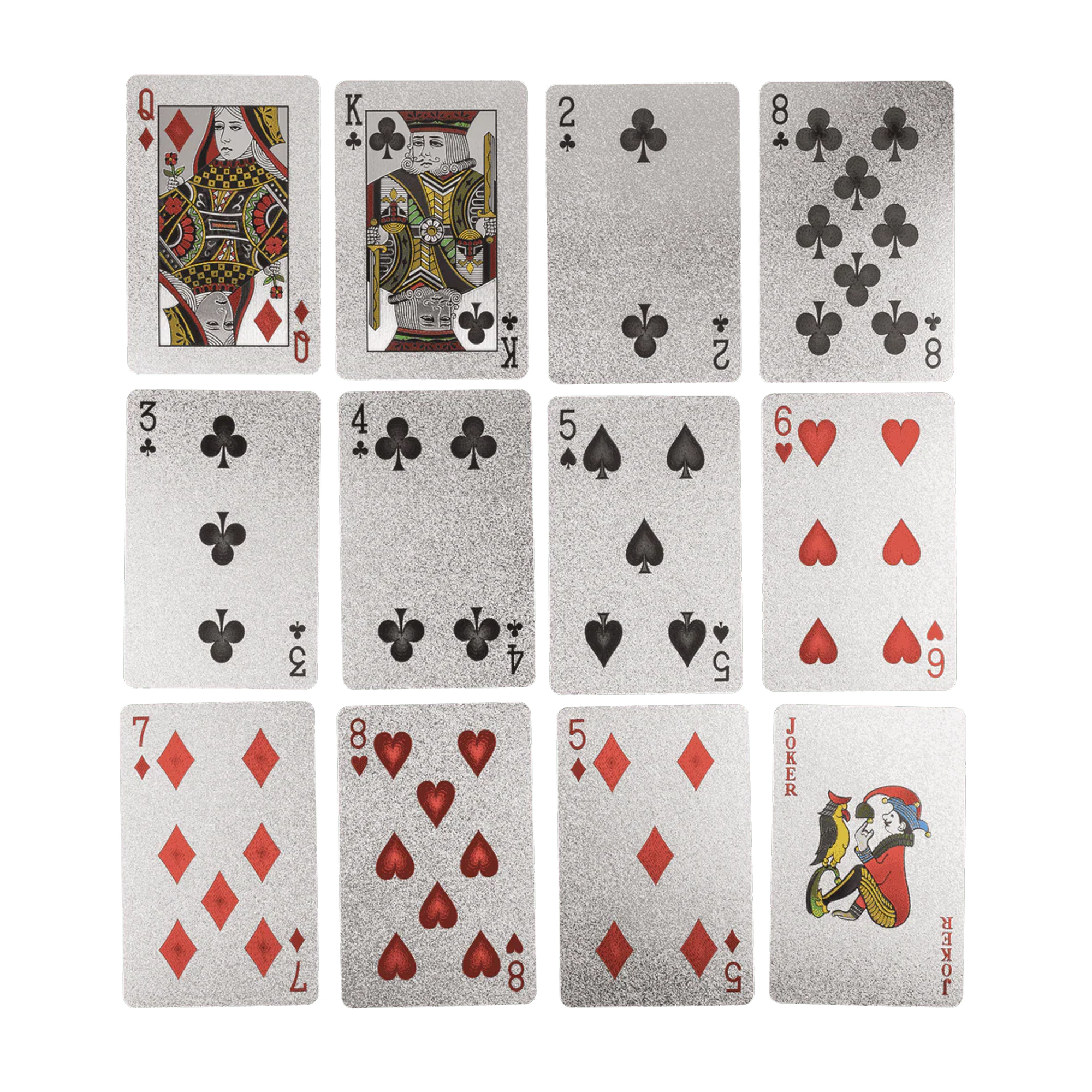 Silberne Spielkarten Deluxe in edler Verpackung