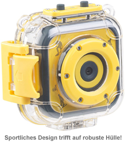 Kinderkamera HD - Action Cam mit Unterwassergehäuse 3541 - 3