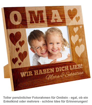 Personalisierter Bilderrahmen für Oma 2248 - 1
