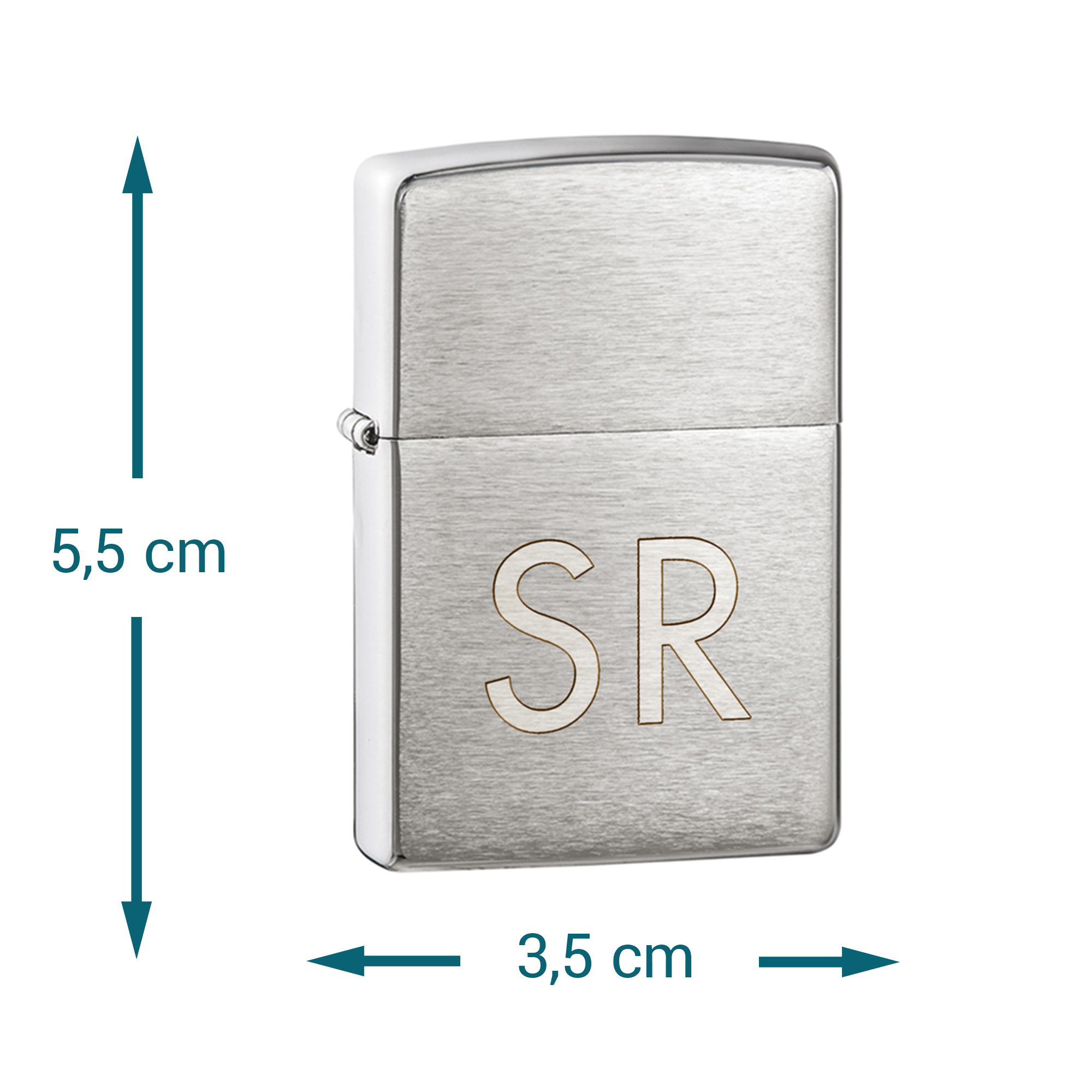 Zippo Feuerzeug mit Gravur - XL Initialen 4148 - 7