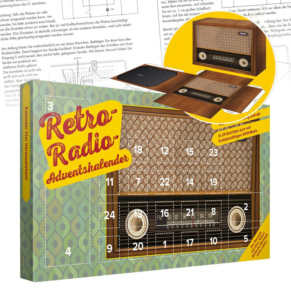 Adventskalender mit UKW-Radio Bausatz 3275