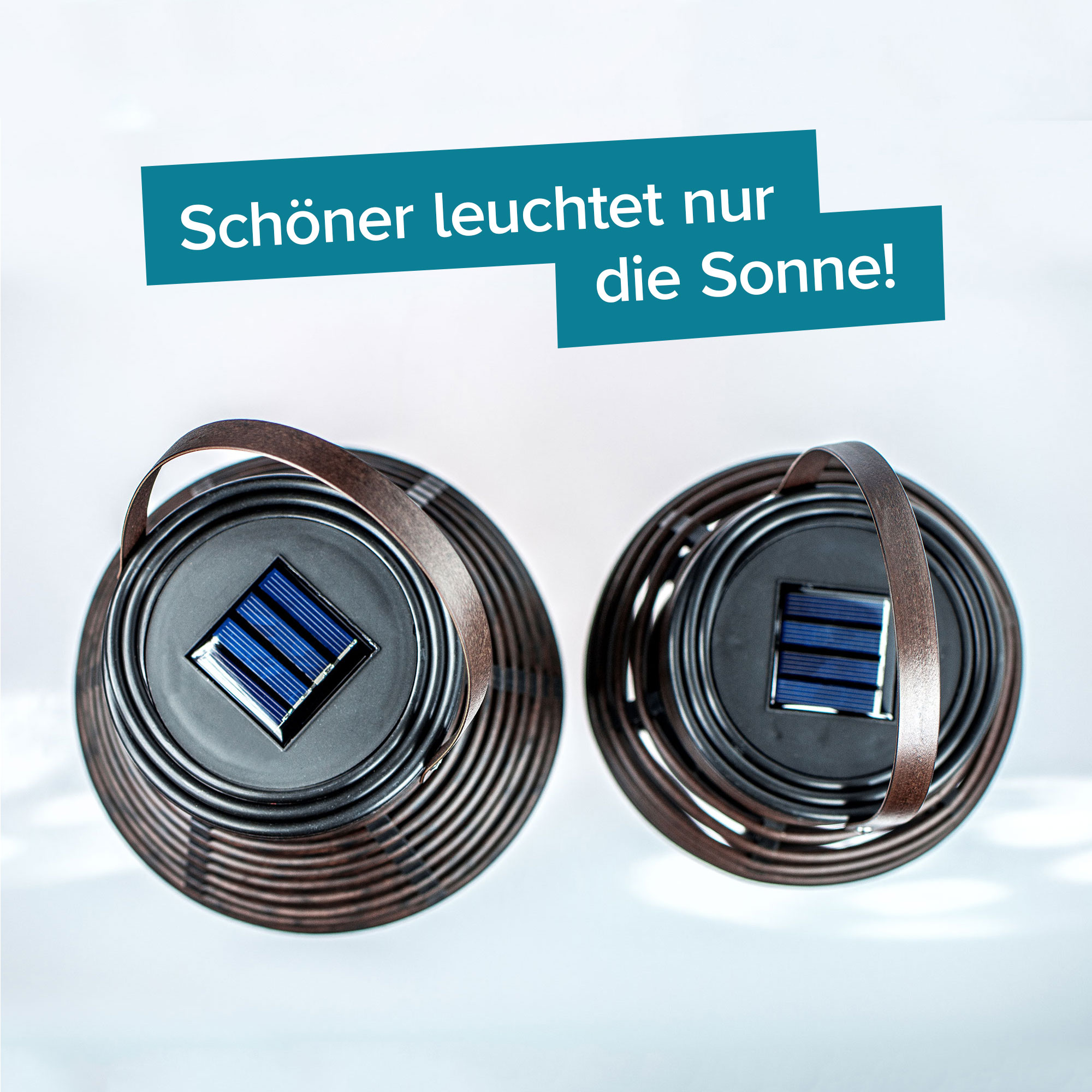 LED Solarleuchten - Laternen 2er Set 3932 - 13