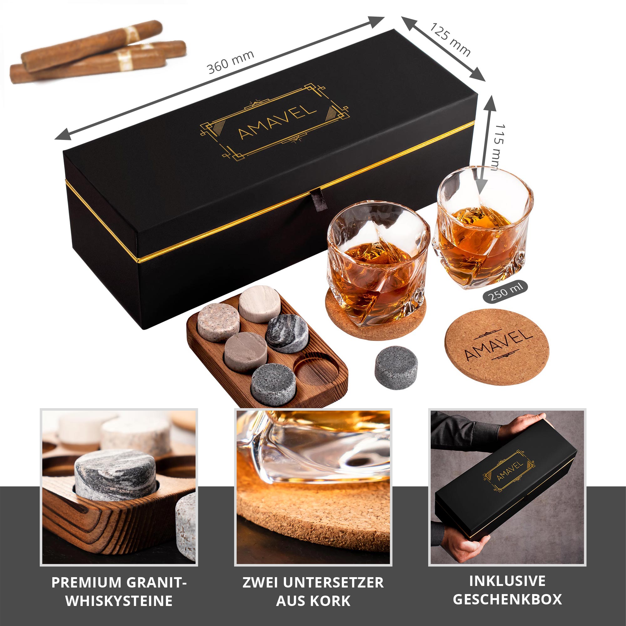 Whisky Tasting Set in edler Geschenkbox