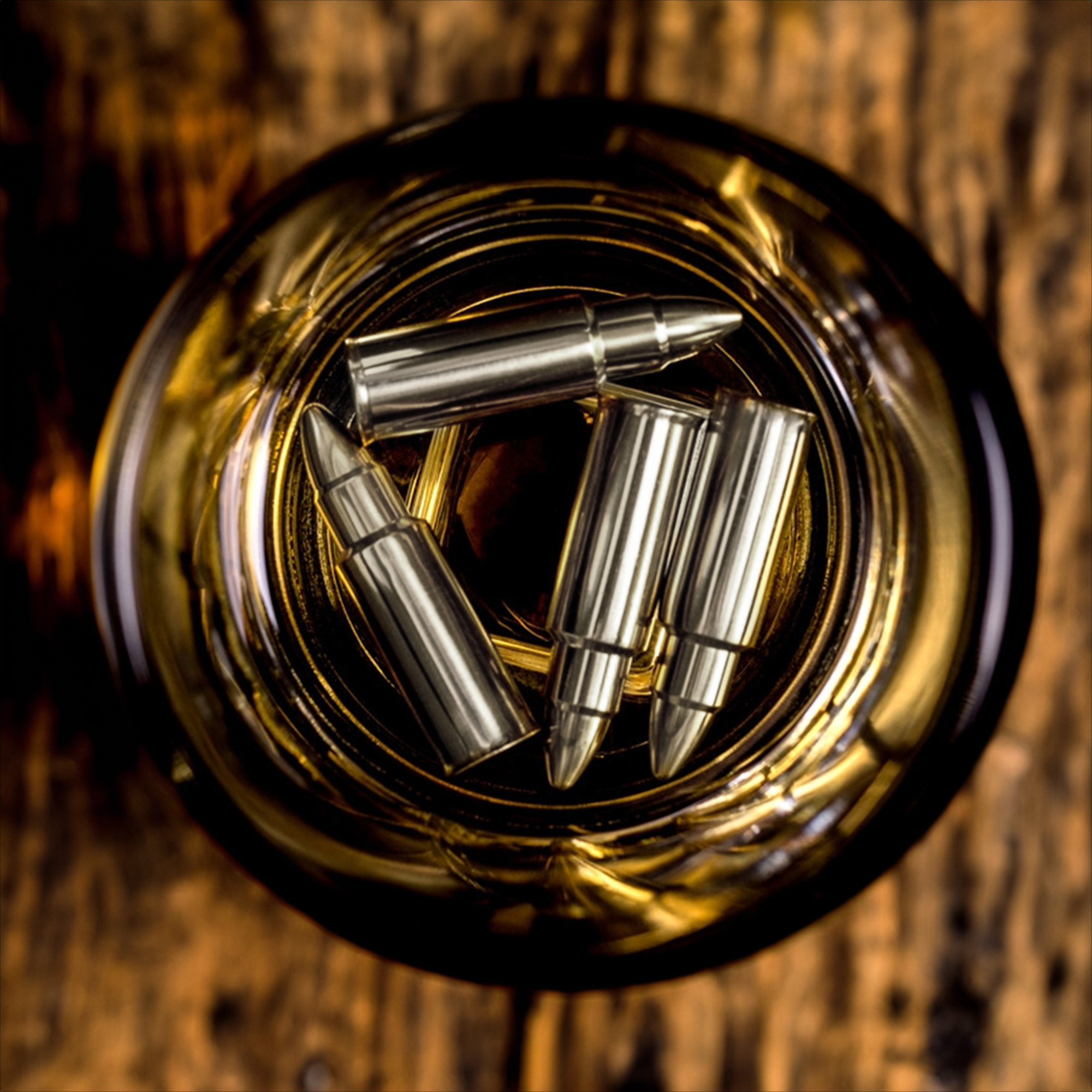 Eiswürfel Patronen aus Metall