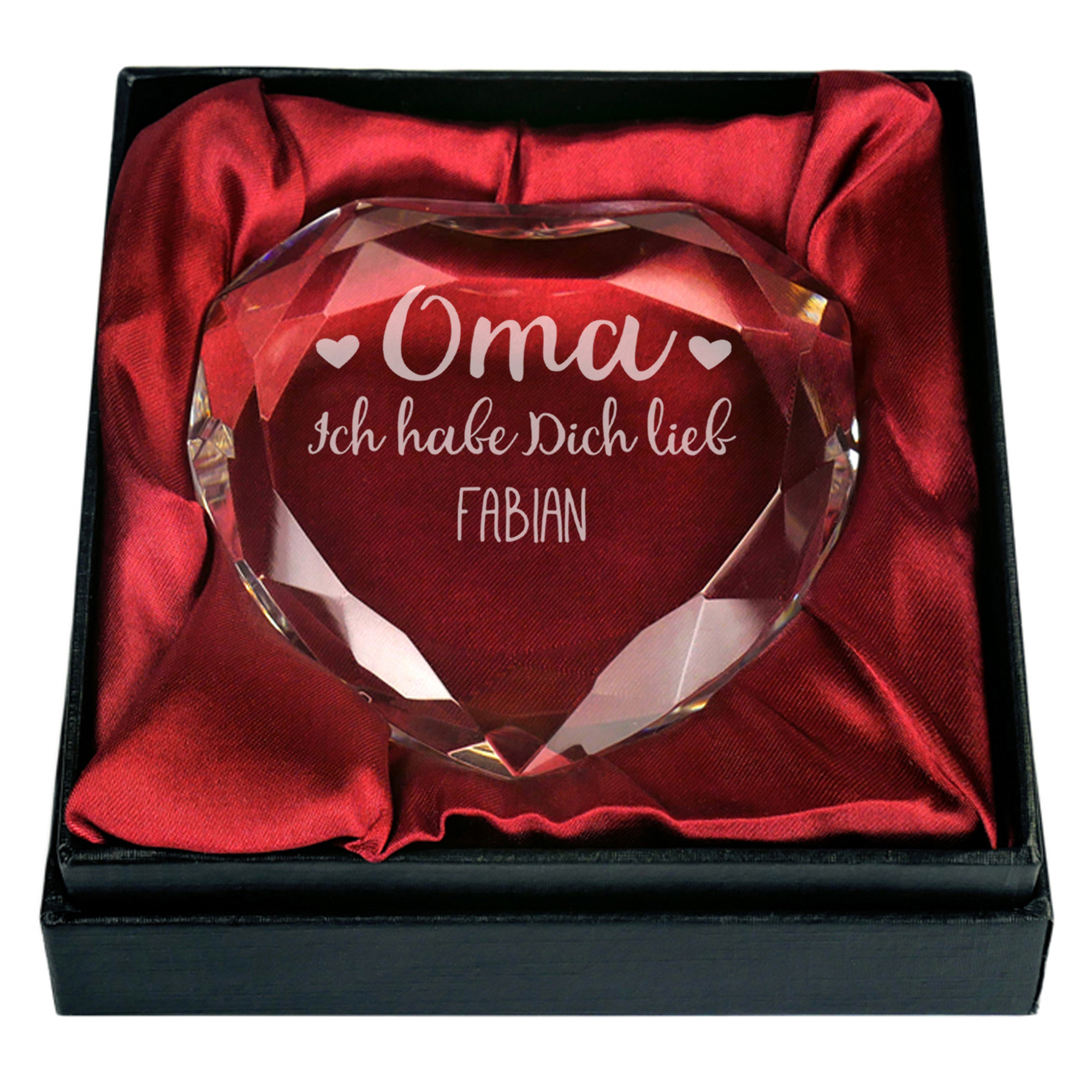 Herz-Diamant mit Gravur für Oma 4086 - 3