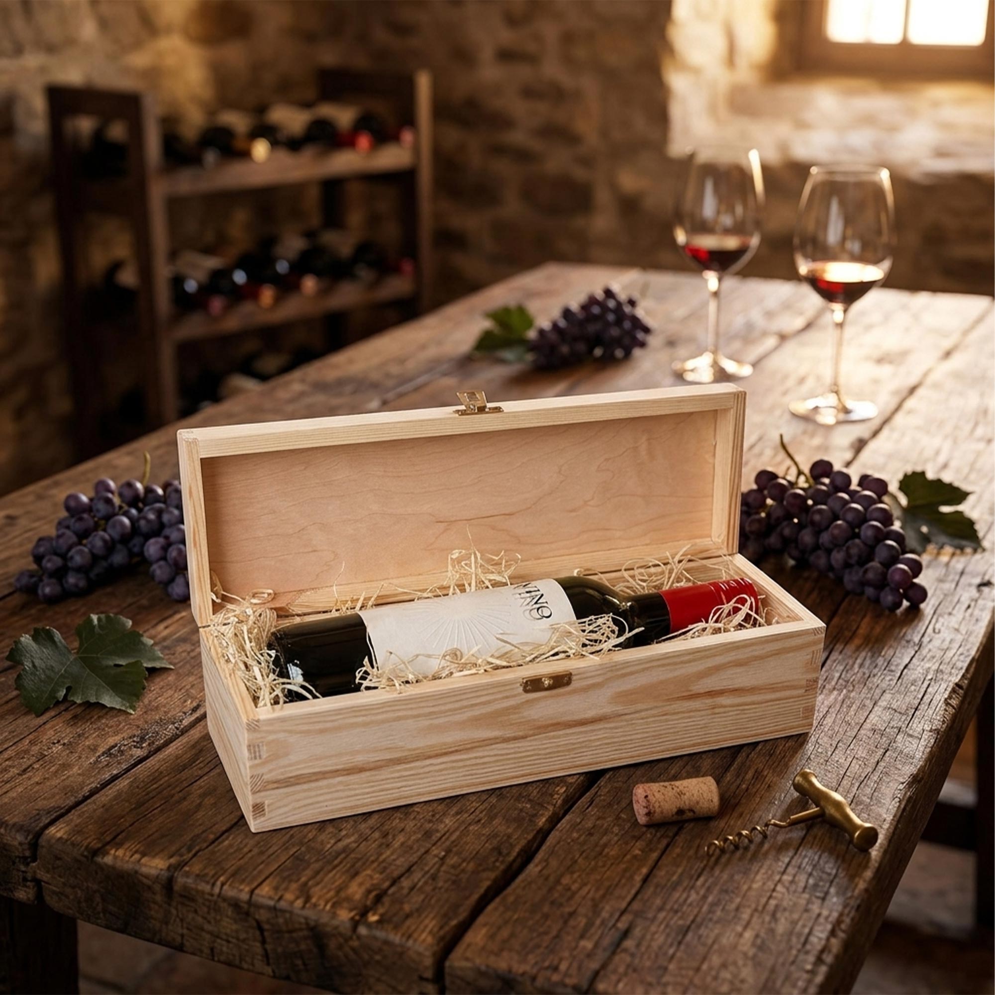 Holzwolle für Weinkiste und Memorybox - Geschenkverpackung