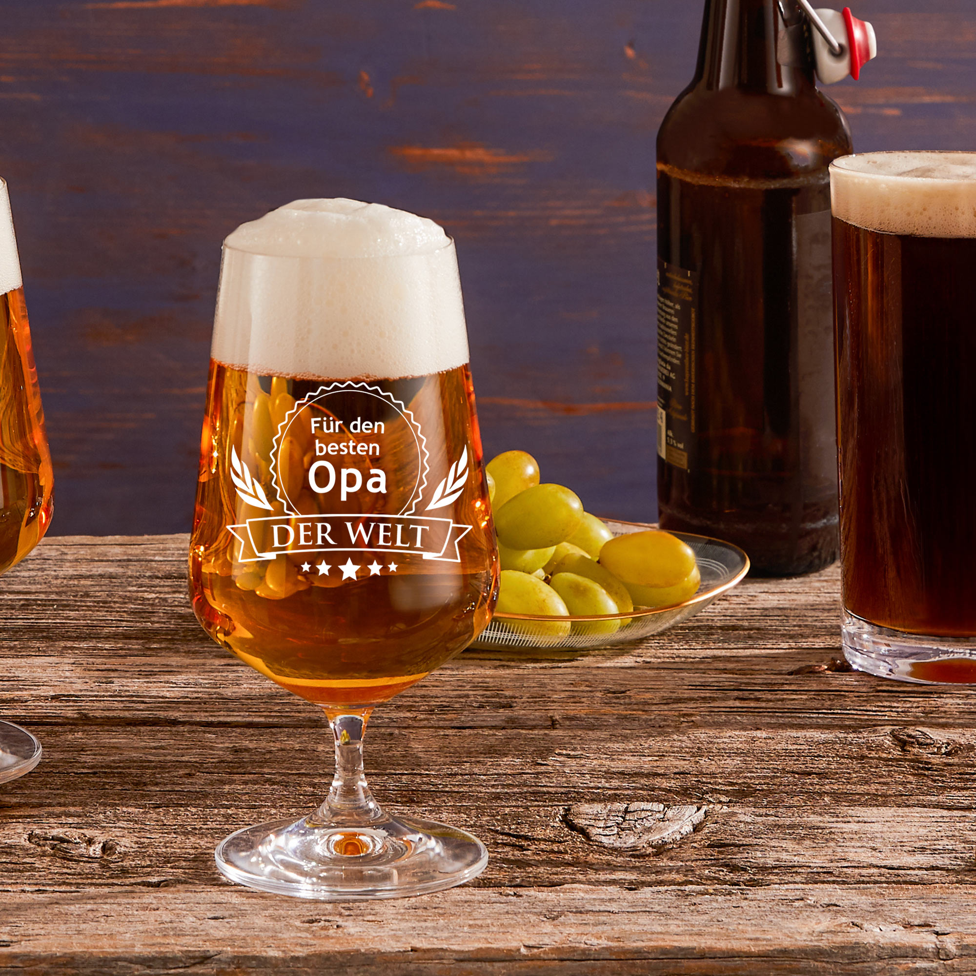 Bierglas - Bester Opa - Motiv 3 - Standard