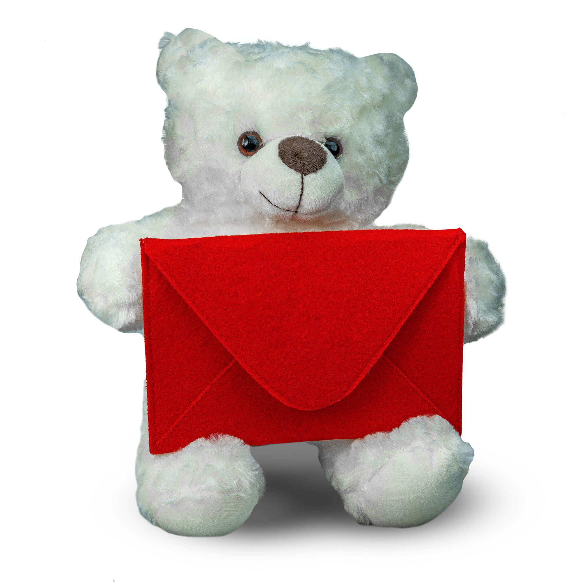 Botschaftsbär - roter Umschlag
