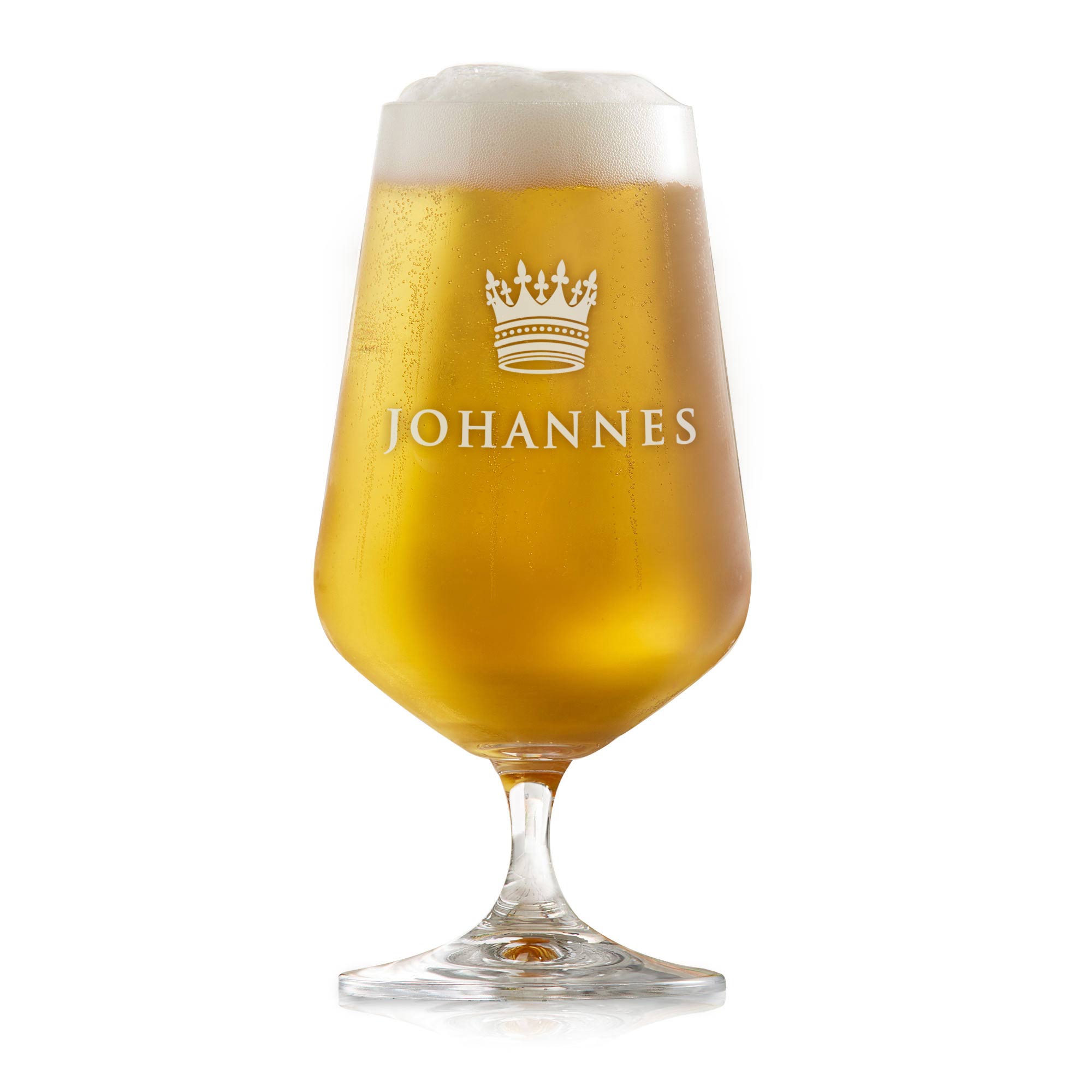 Bierglas mit Gravur - König Krone Bierglas mit Gravur - König Krone