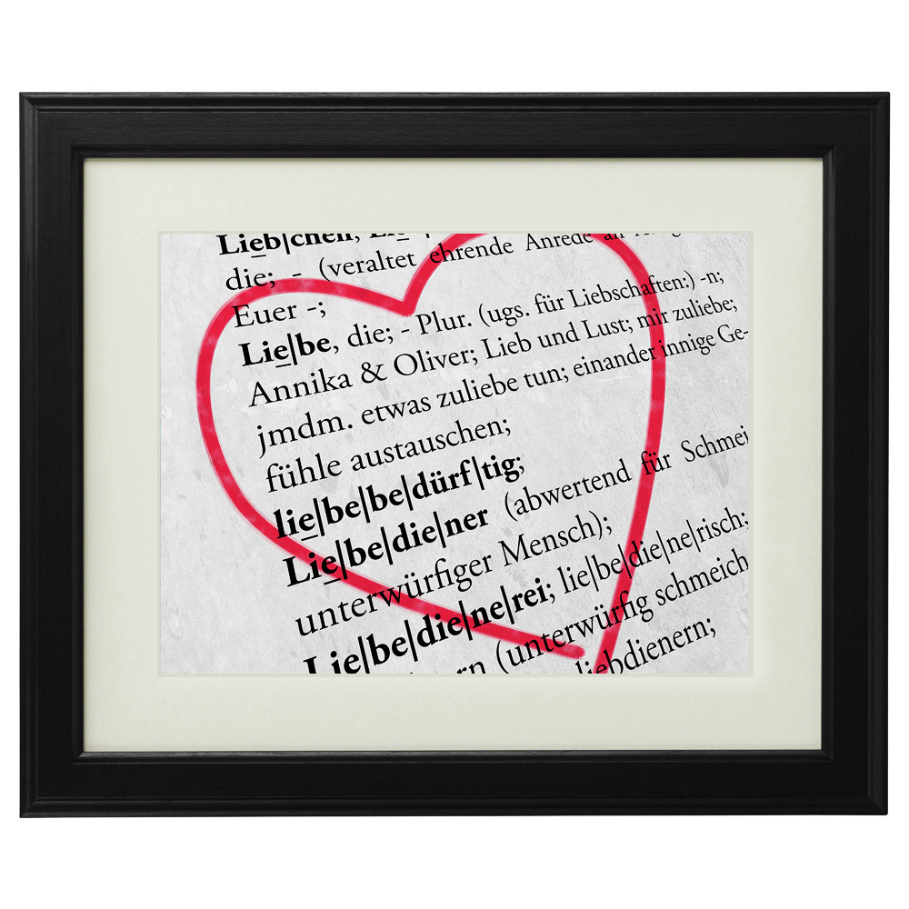 Liebesdefinition - personalisiertes Bild LPZ-0008