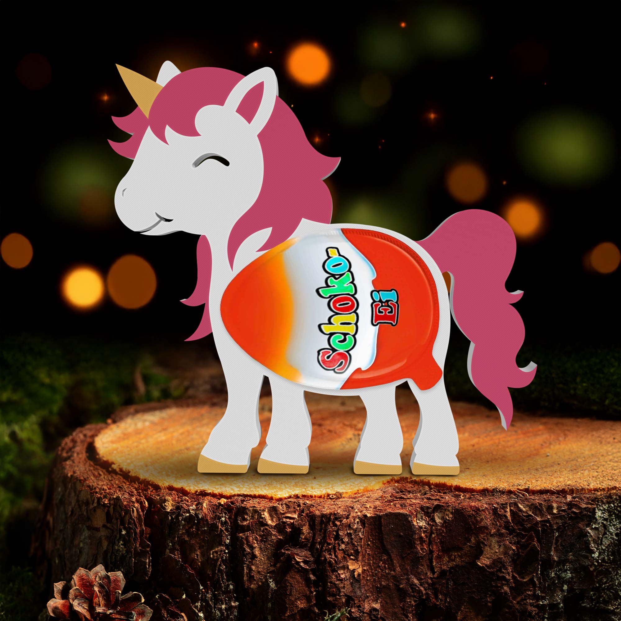 Einhörner Ü-Ei Halter - 3er Set