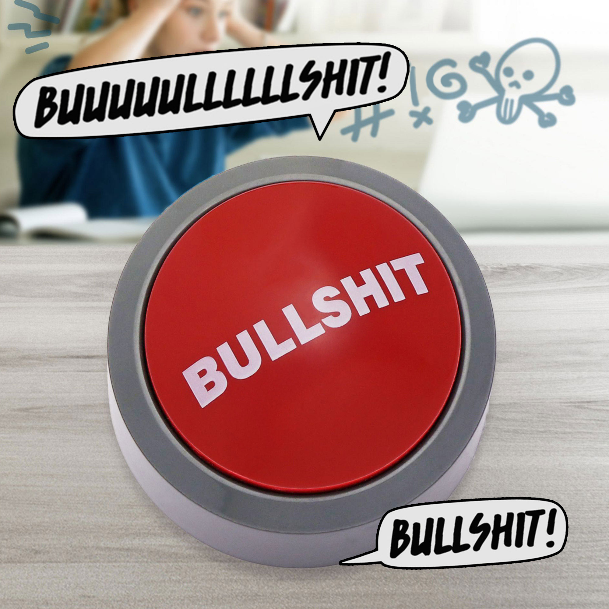 Buzzer mit Sound - Bullshit Button