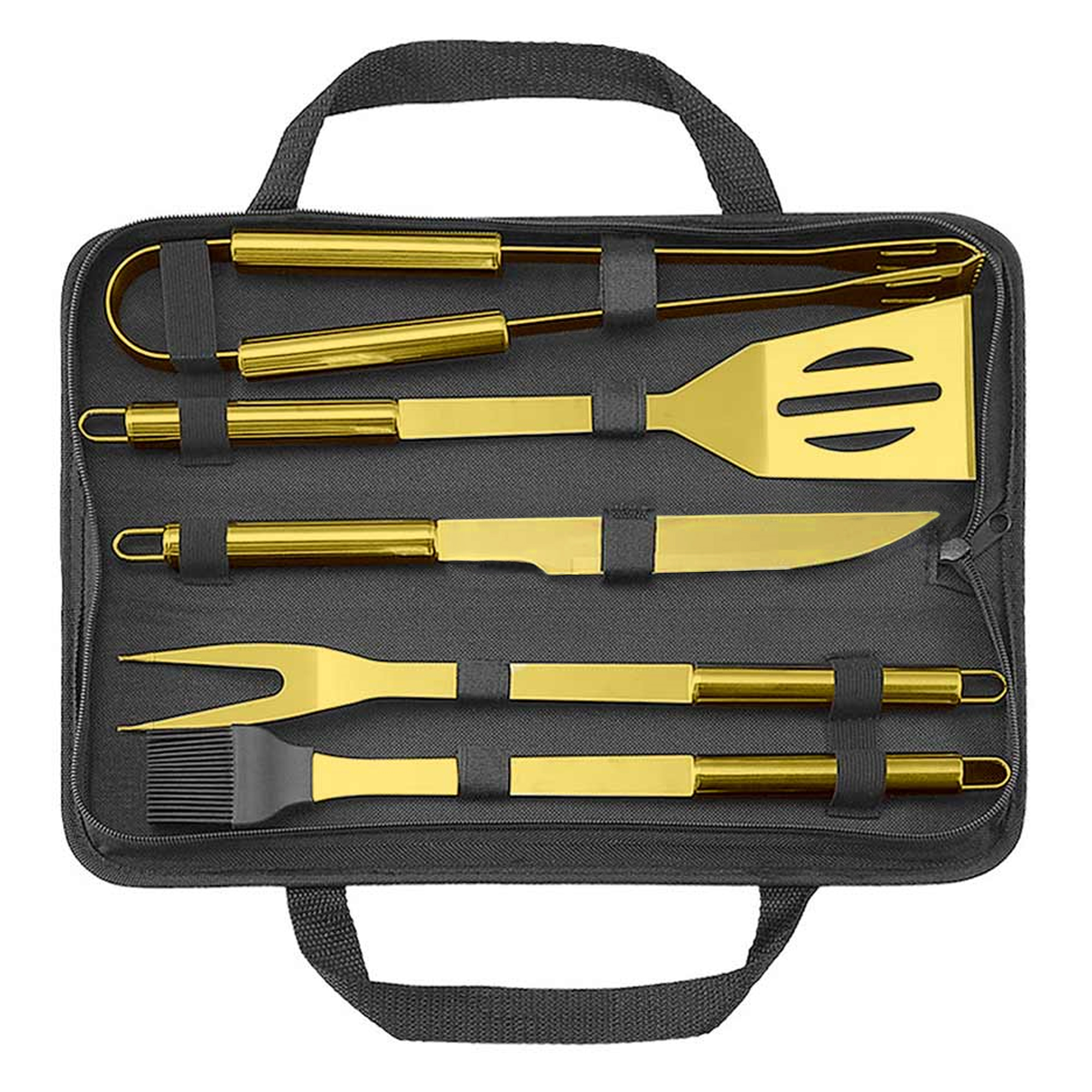 Goldenes Grillbesteck Set - 5-teilig 2173-MZ - 5