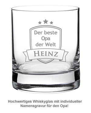 Whiskyglas mit Gravur - Bester Opa 2696 - 1