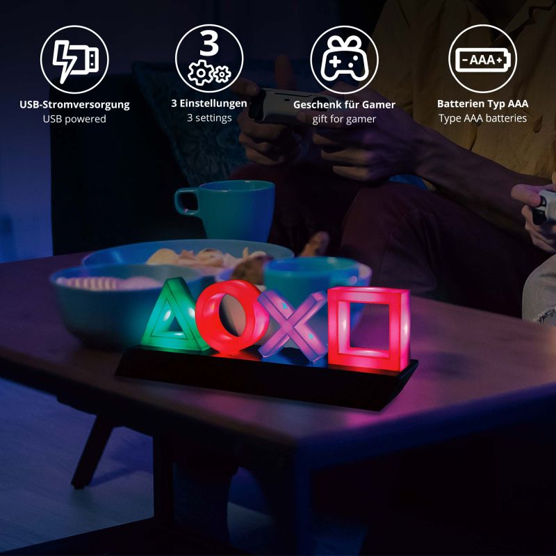 Deko PlayStation Lampe - Icons Light Gaming Lampe
