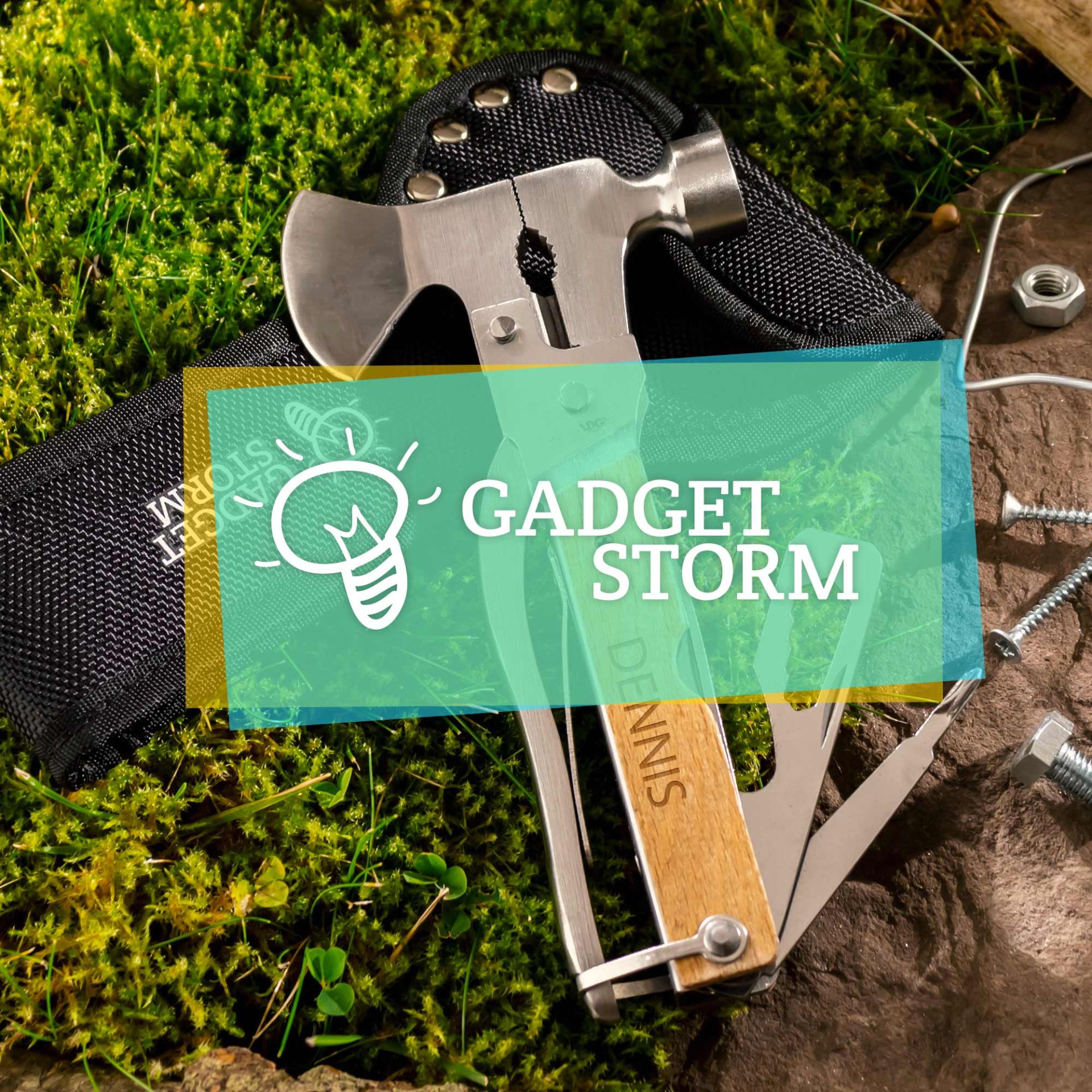 Personalisierbares 11 in 1 Axt Multitool Name Gravur